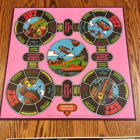Vintage 1975 The Magnificent Race Board Game by Parker Brothers w/ Dastardly Dan - Picture 6 of 16